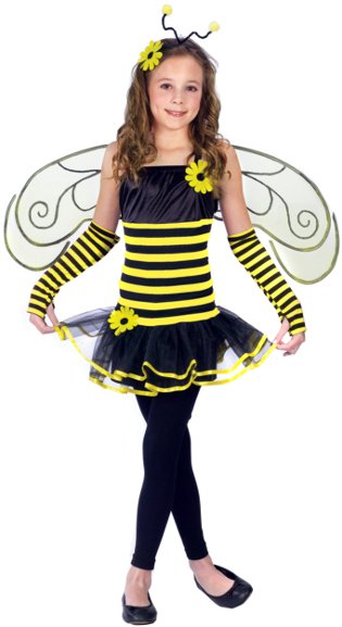 Copii costum albine cu mâinile lor