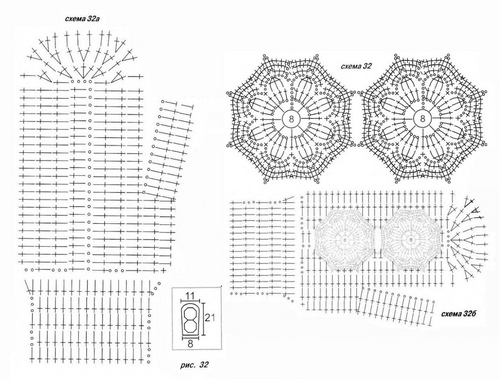 Knit mittens cu ace de tricotat - doar un incepator