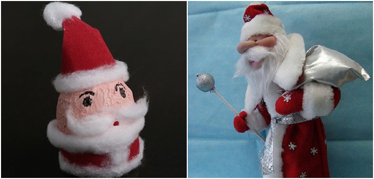 Bunicul Frost cu mâinile sale pentru Anul Nou 2017 - cursuri de master pas cu pas de la materiale improvizate, sticle de plastic, ochelari, fotografii și clipuri video