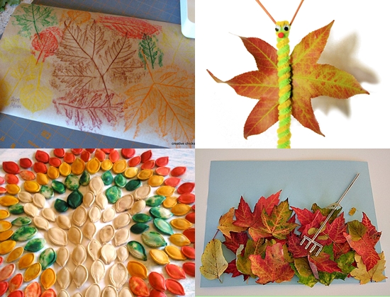 Artizanat de copii din materiale naturale pe tema toamnei