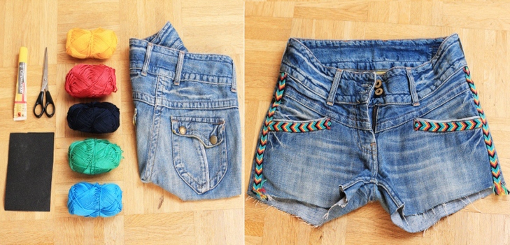 Cum sa faci blugi de la pantaloni scurti