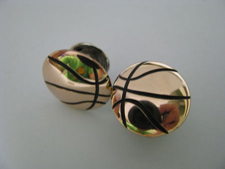 Cufflink-uri în formă de baschet