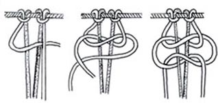 Macrame: un singur nod plat