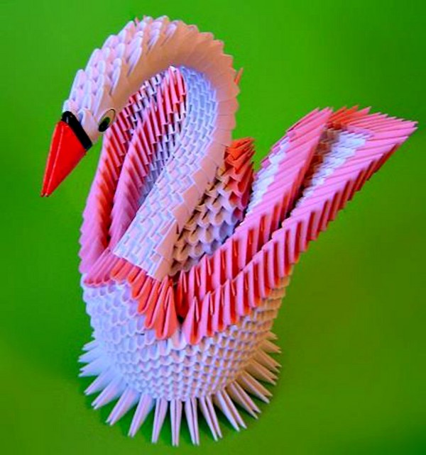Modulară lebădă origami: instrucțiuni pas cu pas pentru a crea o origami modă lebădă cu fotografii și clipuri video