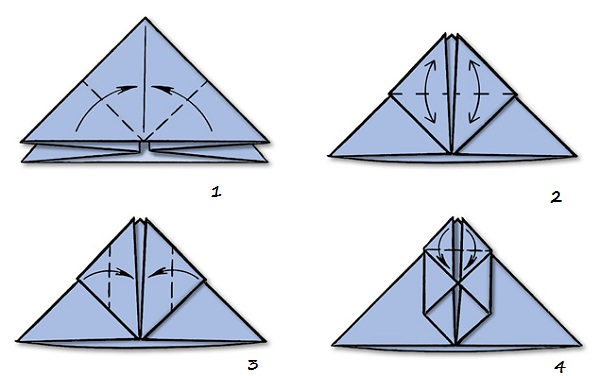 om de zăpadă origami pentru începători