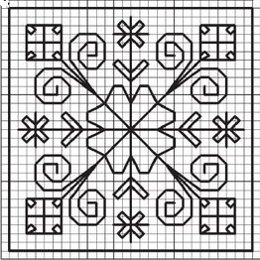 Anul Nou de broderie: fulgi de zăpadă Anul Nou de broderie: fulgi de zăpadă