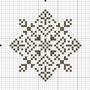 Anul Nou de broderie: fulgi de zăpadă
