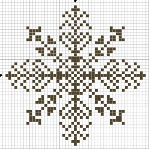 Anul Nou de broderie: fulgi de zăpadă