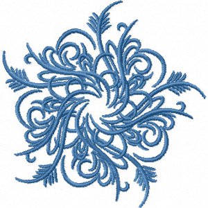 Anul Nou de broderie: fulgi de zăpadă