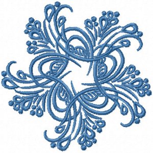 Anul Nou de broderie: fulgi de zăpadă