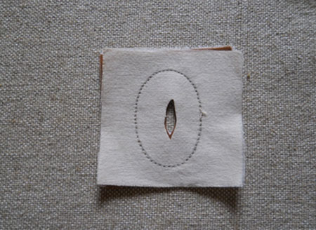 oval după tăiere 