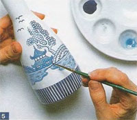 Pictură ceramică: setată pentru sushi