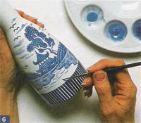 Pictură ceramică: setată pentru sushi