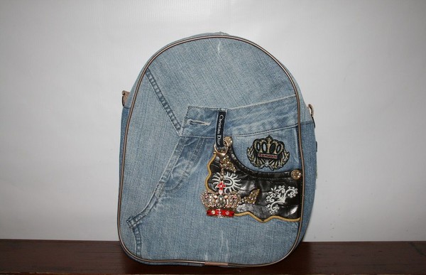 Coasem rucsacul denim cu mâinile noastre - fotografii și modele