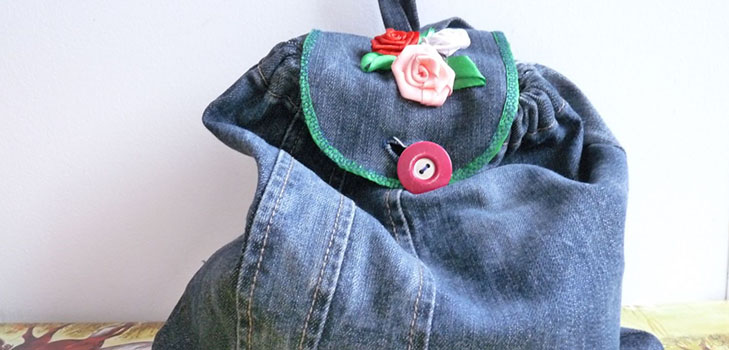 Coasem rucsacul denim cu mâinile noastre - fotografii și modele