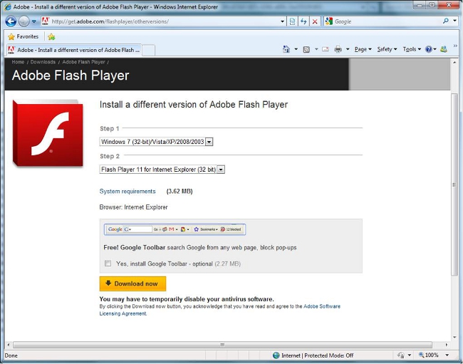 Cum se instalează Adobe Flash Player