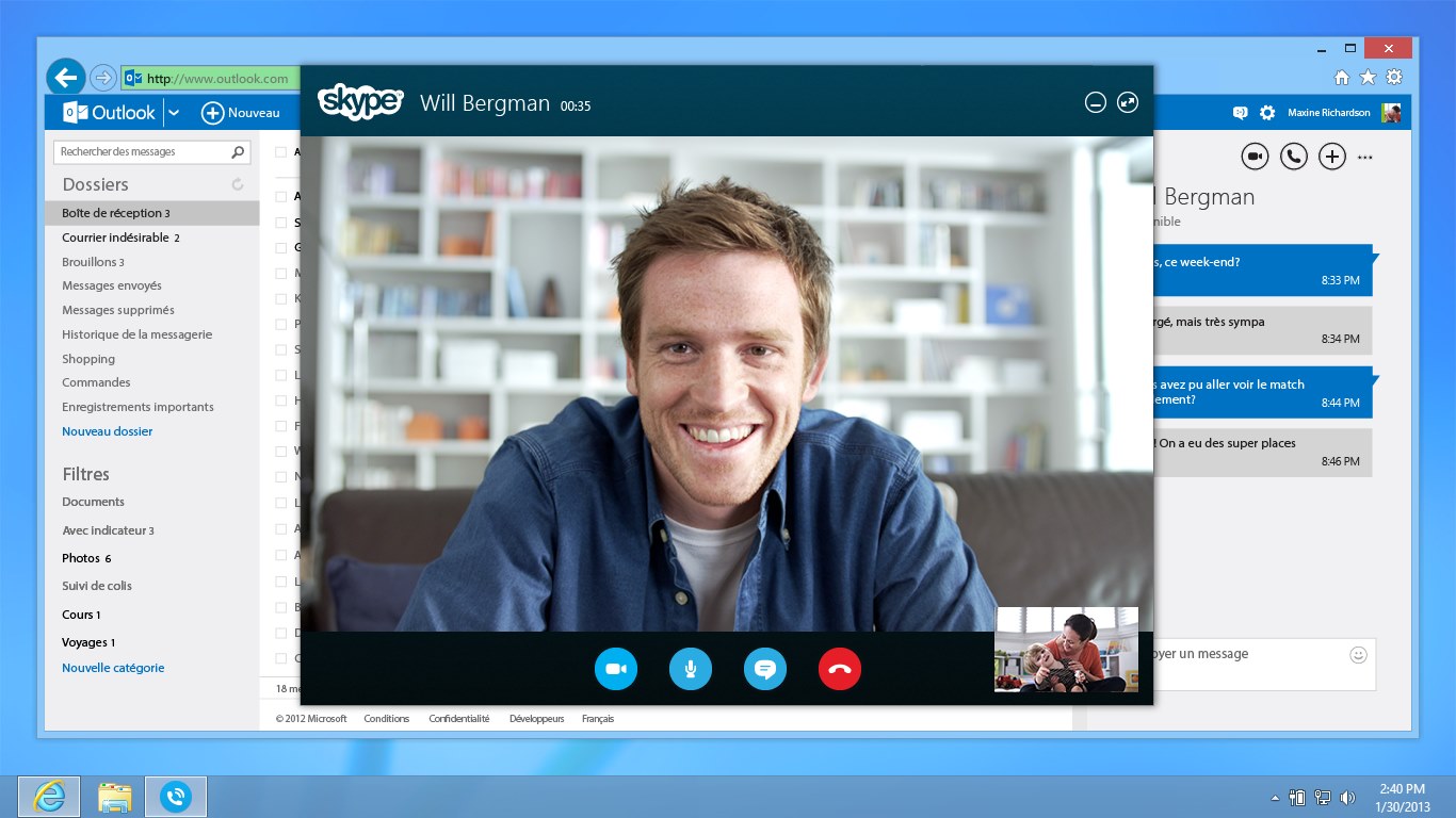om pe skype