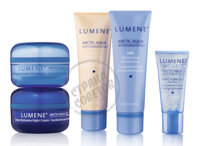 Lumene Arctic Aqua crema de față, gel contur contur