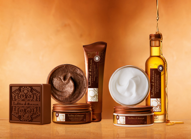 Yves Rocher TRADITION DE HAMMAM săpun, eșapament, mască, balsam, elixir