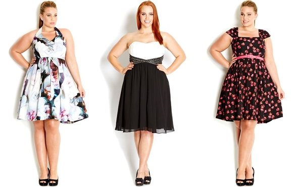 Rochie de cocktail pentru doamnele pline