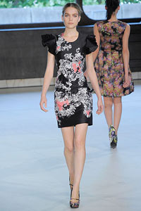Rochie cu imprimare multi-color