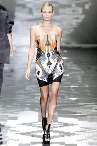 Rochie cu imprimare multi-color
