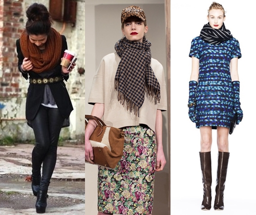 Moda eșarfe de iarnă 2013-2014 