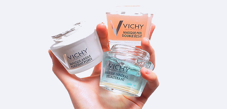 Efect triplă: mască minerală Vichy