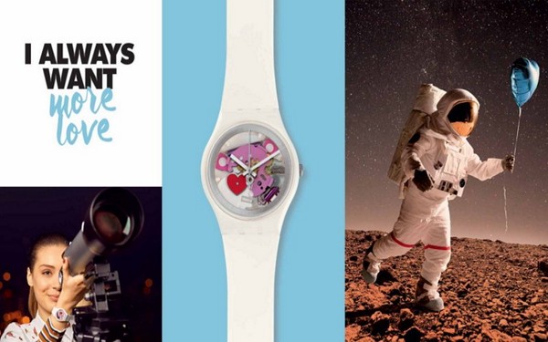 Mai multă dragoste: o surpriză de la Swiss Swatch ceas de ceasuri