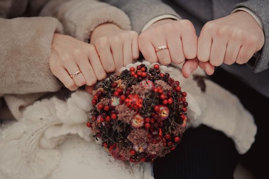 Idei pentru o fotografie de nunta in timpul iernii