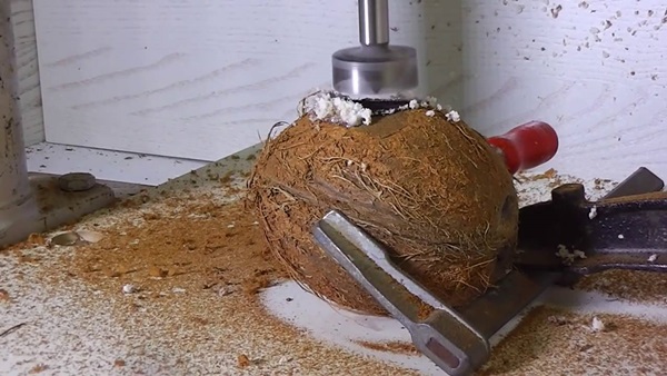 Cum să deschizi un cocos la domiciliu