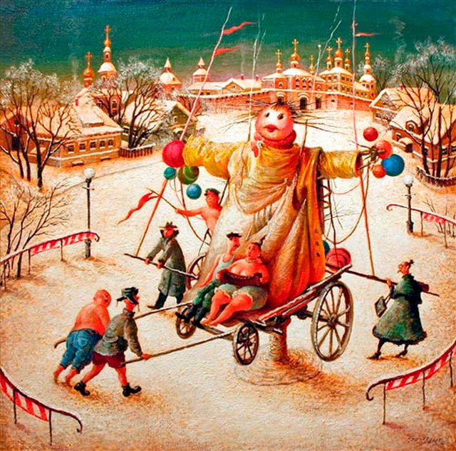 Cum să atragă Shrovetide? Desenați o vacanță de primăvară împreună cu copiii