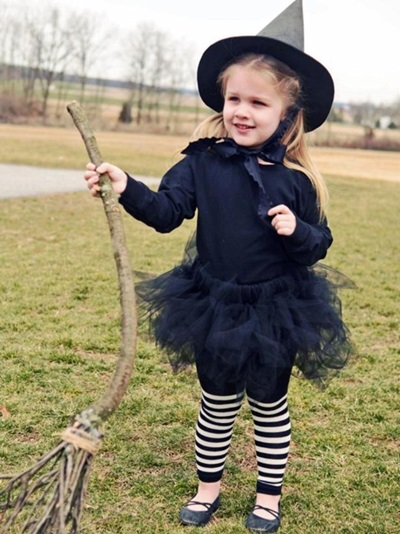 Costum pentru Halloween 2017 pentru fete și fete
