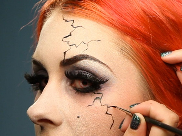 Scary machiaj pentru Halloween cu mâinile tale pentru fete și fete