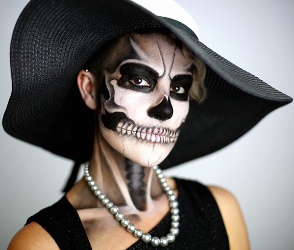 Scary machiaj pentru Halloween cu mâinile tale pentru fete și fete