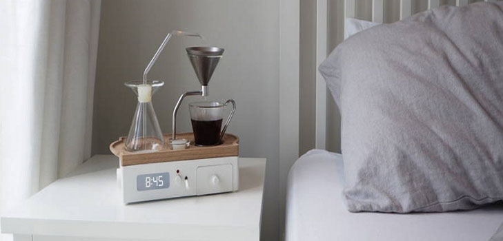 Cadou pentru coffeemakers: aparat de alarmă-cafea Barisieur