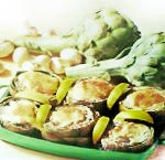 Artichocuri umplute cu șampițe