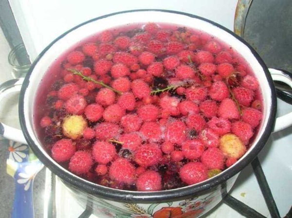 Compot delicios de zmeură pentru iarnă