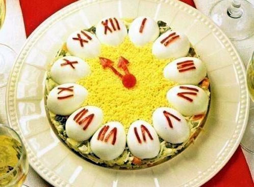 salata sub formă de ore