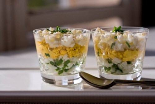 Salata de mimosa în stilul lui Dukan