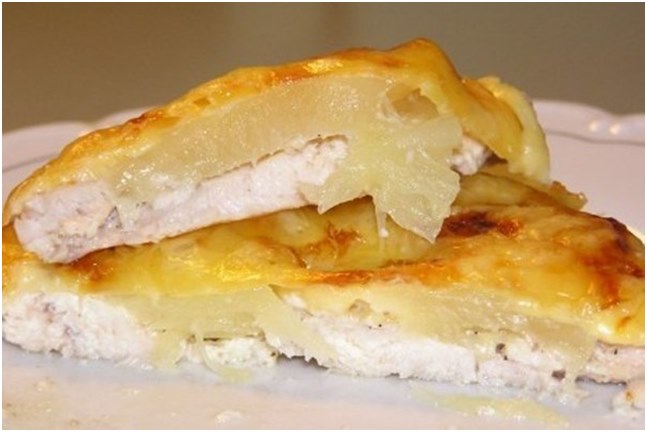 pește cu ananas