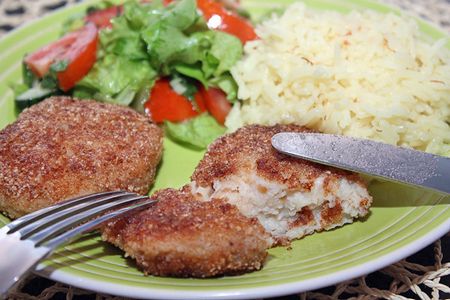 Cutlets de pește - vă rog familia