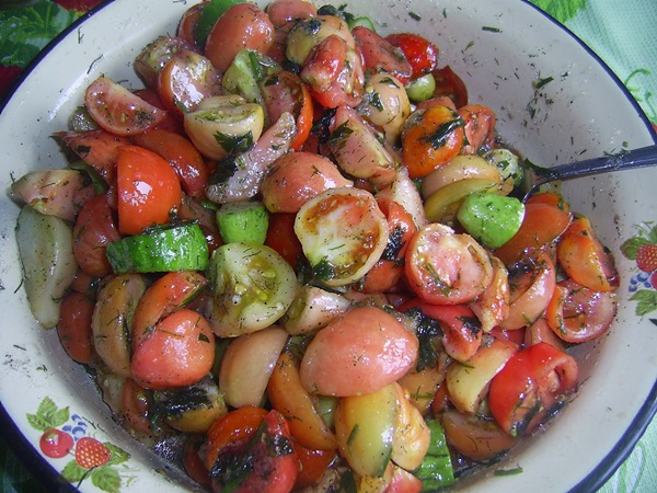 Salată de roșii pentru iarnă