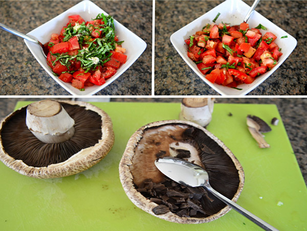 Grătare cu șampanie cu roșii și umplute cu creveți, rețetă delicioasă