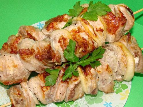 carne de porc shish kebab