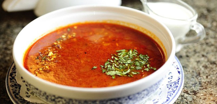 Soup-harcho - rețetă cu pui