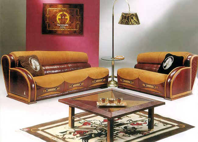 Piele într-un interior modern